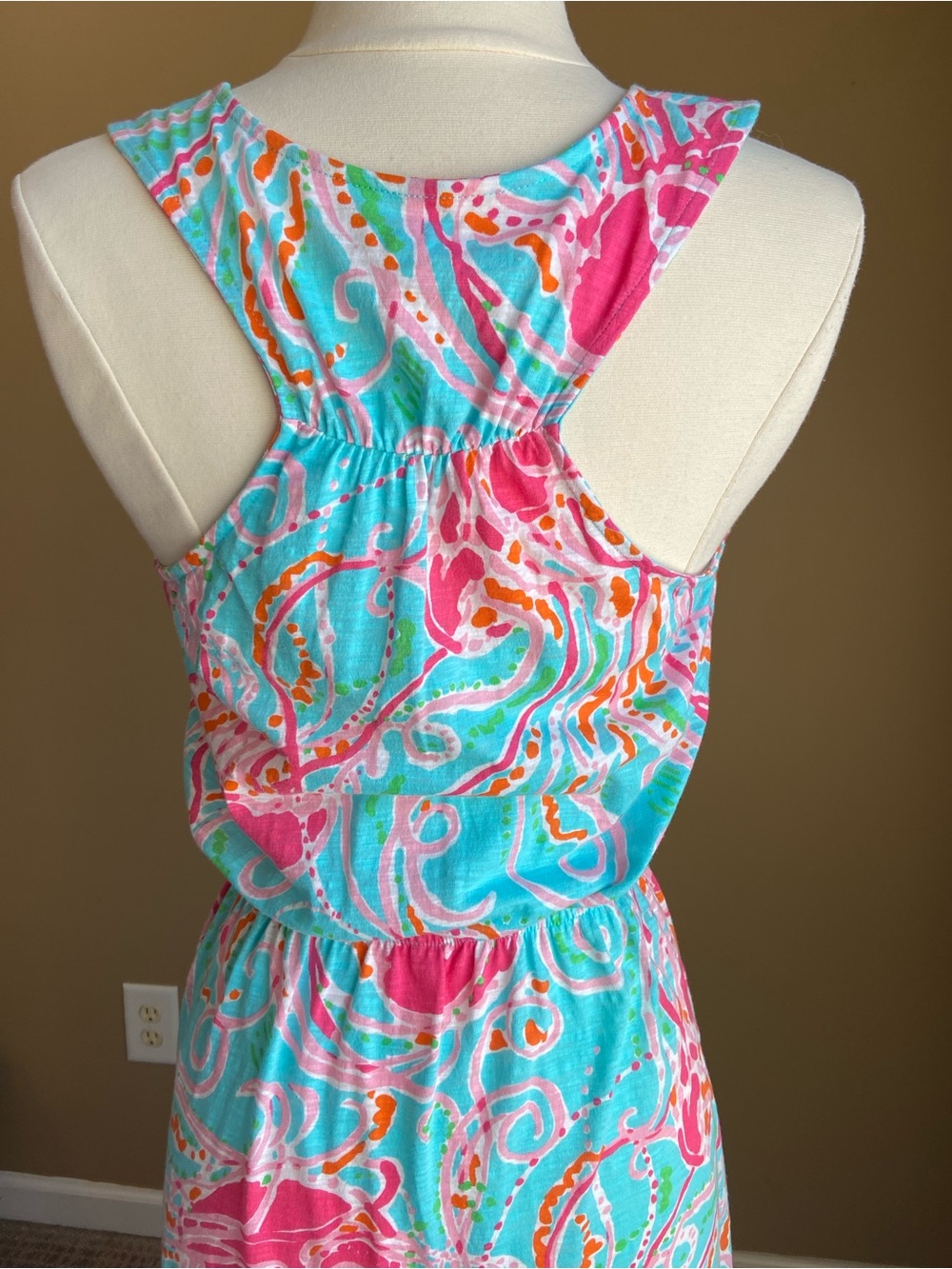 Lilly Pulitzer Jellies Be Jammin Mills Maxi Dress- XSmall- Grail Print Tropical - Picture 6 of 13